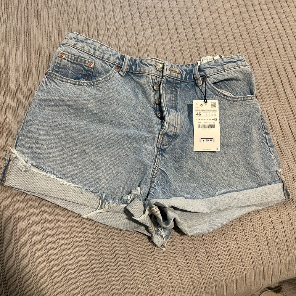 Zara Hi-Rise Jean Shorts